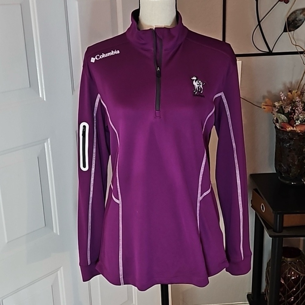 NWT Columbia Golf Top Purple Large Camelback Women's